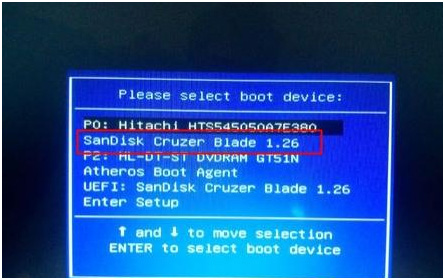 Please select boot device